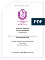 Beneficios de Una Dieta Limitada en Fósforo en Paciente Con Enfermedad Renal Crónica