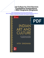Indian Art and Culture For Civil Services and Other Competitive Examinations 3Rd Edition Nitin Singhania Singhania Full Chapter