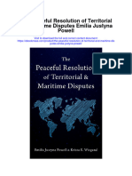 The Peaceful Resolution of Territorial and Maritime Disputes Emilia Justyna Powell Full Chapter