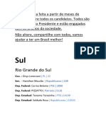 Lista de Candidatos PATRIOTAS