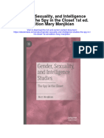 Gender Sexuality and Intelligence Studies The Spy in The Closet 1St Ed Edition Mary Manjikian Full Chapter