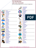 Health Problems Esl Printable Multiple Choice Test Choose The Right Word 5834