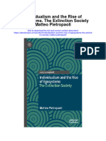 Individualism and The Rise of Egosystems The Extinction Society Matteo Pietropaoli Full Chapter