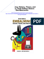 Embalming History Theory and Practice Sixth Edition Sharon Gee Mascarello Full Chapter