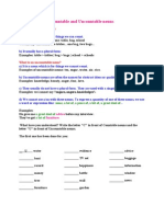 Countable & Uncountable Nouns