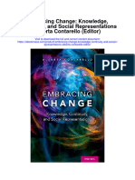 Embracing Change Knowledge Continuity and Social Representations Alberta Contarello Editor Full Chapter