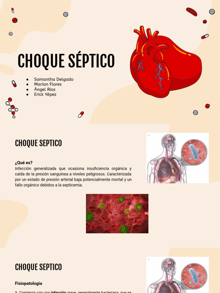 Manejo del Choque Séptico en Pacientes | PDF | Septicemia | Choque ...