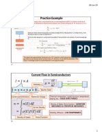 Practice Example: Current Flow in Semiconductors