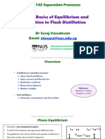 2-Lecture Note - Basics of Equilibrium and Introduction To Flash Distillation