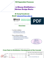 4-Lecture Note - Binary Distillation-Equilibrium Design Basics
