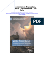 Nordic Romanticism Translation Transmission Transformation Cian Duffy Full Chapter