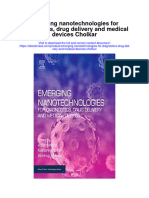 Download Emerging Nanotechnologies For Diagnostics Drug Delivery And Medical Devices Cholkar full chapter