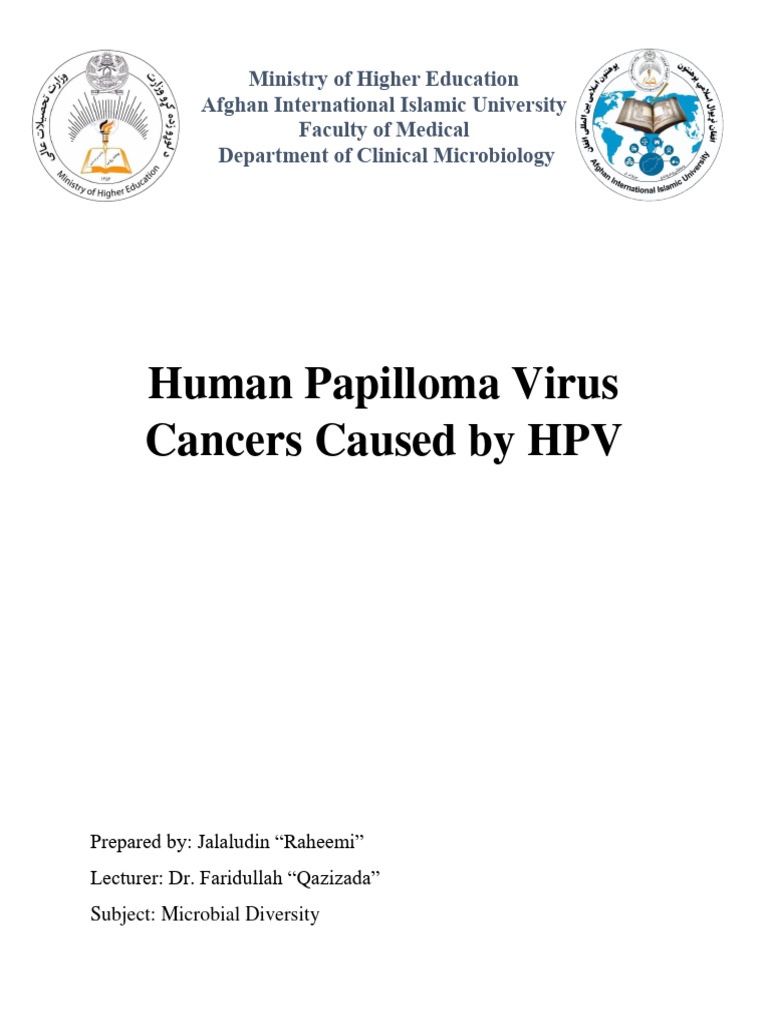 Human Papilloma Virus Cancers Caused by HPV | PDF | Cervical Cancer | P53