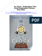 The Planetary Clock Antipodean Time and Spherical Postmodern Fictions Paul Giles Full Chapter