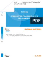 PPT01-Introduction To Algorithm and Programming