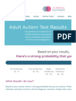 Adult Autism Test Results