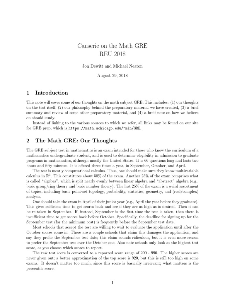 Advice Pdf Mathematics Graduate Record Examinations