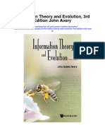 Download Information Theory And Evolution 3Rd Edition John Avery full chapter