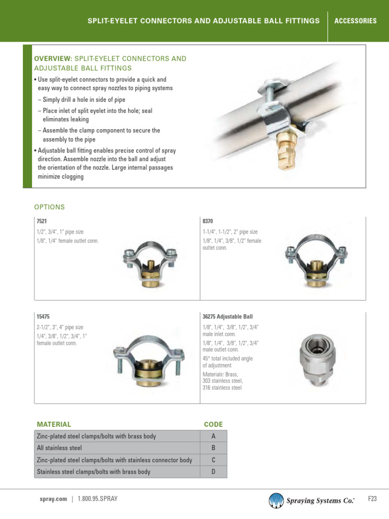 Split Eye Connectors & Ball Bearings | PDF | Pipe (Fluid Conveyance ...