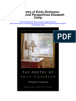 Download The Poetry Of Emily Dickinson Philosophical Perspectives Elisabeth Camp full chapter