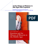 Emotion and The History of Rhetoric in The Middle Ages Rita Copeland Full Chapter
