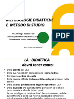 Metodologie Didattiche e Metodi Di Studio