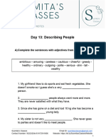 Day 13 - Describing People With Answers