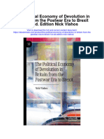 Download The Political Economy Of Devolution In Britain From The Postwar Era To Brexit 1St Ed Edition Nick Vlahos full chapter