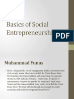 Basics of Social Entrepreneurship