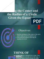 Asynchronous April 17 Finding The Center and The Radius of A Circle Given The Equation