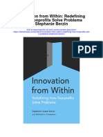 Download Innovation From Within Redefining How Nonprofits Solve Problems Stephanie Berzin full chapter