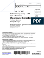 Quadratics