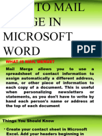 How To Mail Merge in Microsoft Word