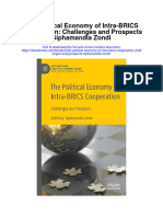 Download The Political Economy Of Intra Brics Cooperation Challenges And Prospects Siphamandla Zondi full chapter