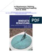Innovation Renaissance Defining Debunking and Demystifying Creativity John E Ettlie Full Chapter