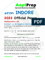 AaptPrep IPMAT 2022 Paper With Answers