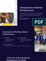 Introduction To Women Entrepreneurs