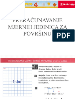 042 PPT PRERAČUNAVANJE MJERNIH JEDINICA ZA POVRŠINU Prošireni Sadržaj