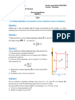 Le Champ Magnétique Et Le Potentiel Vecteur. Equations Locales Et Intégrales. Exercice 1