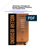 Download Nuclear Decisions Changing The Course Of Nuclear Weapons Programs Lisa Langdon Koch full chapter