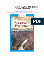 Sensation and Perception 11Th Edition E Bruce Goldstein All Chapter