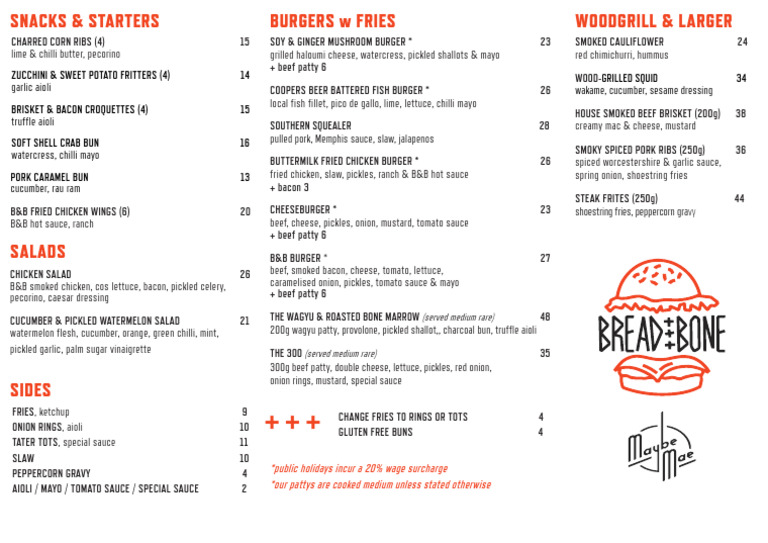 Menu+March+2024+ (One+Pager+27 3 24) | PDF | Hamburgers | Sauce