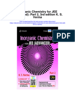 Inorganic Chemistry For Jee Advanced Part 2 3Rd Edition K S Verma Full Chapter