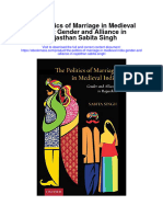 Download The Politics Of Marriage In Medieval India Gender And Alliance In Rajasthan Sabita Singh full chapter