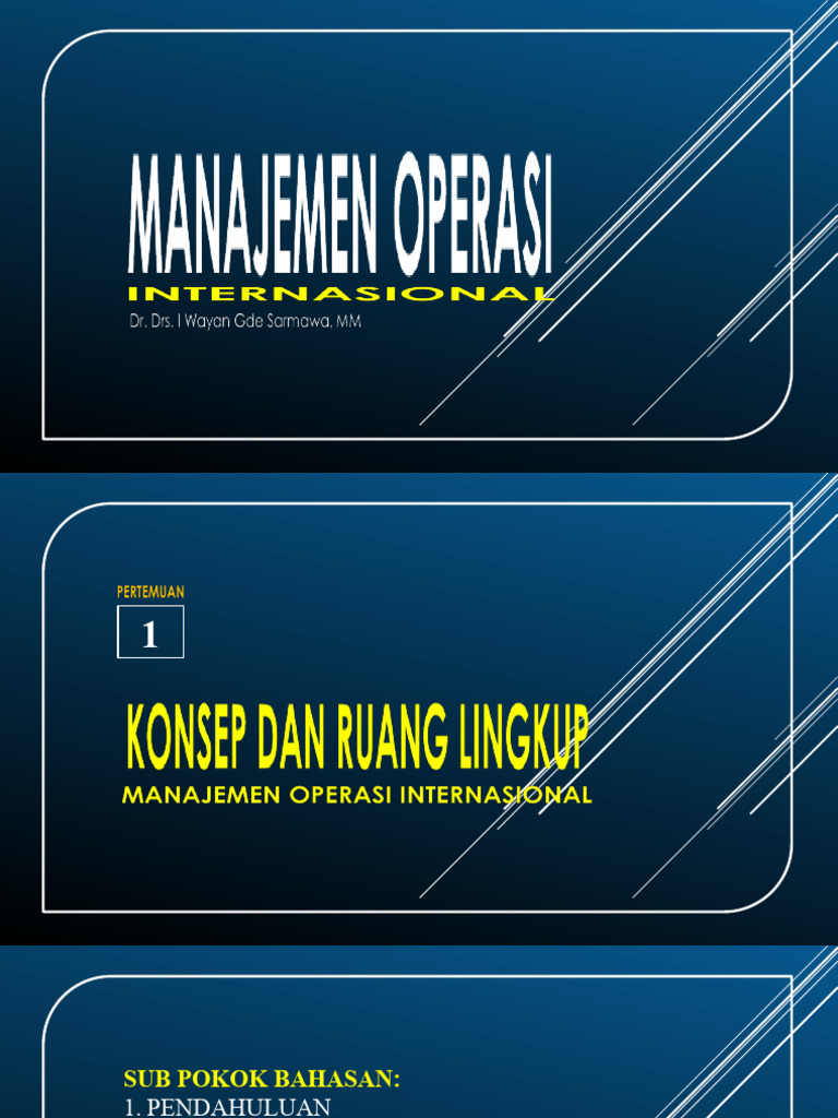 E3 Pertemuan 01 16 03 2024 Konsep Dan Ruang Lingkup Manajemen Operasi