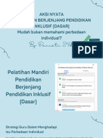 Aksi Nyata Pendidikan Berjenjang Pendidikan Inklusif