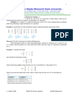 Linear Algebra Chapter 1 Matrices Part 2