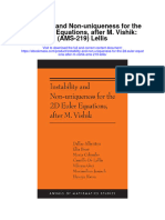 Download Instability And Non Uniqueness For The 2D Euler Equations After M Vishik Ams 219 Lellis full chapter