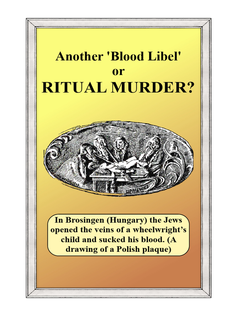 Blood Libel or Ritual-Murder | PDF | Jack The Ripper