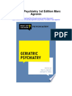 Geriatric Psychiatry 1St Edition Marc Agronin Full Chapter